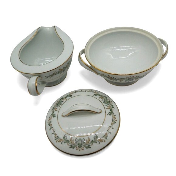 NORITAKE BARCELONA Creamer and Sugar Bowl Set Vintage - Picture 4 of 9